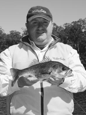 Craig Johnson of Berry with a 41 cm bass from the Shoalhaven River that grabbed a Berkley Gulp.